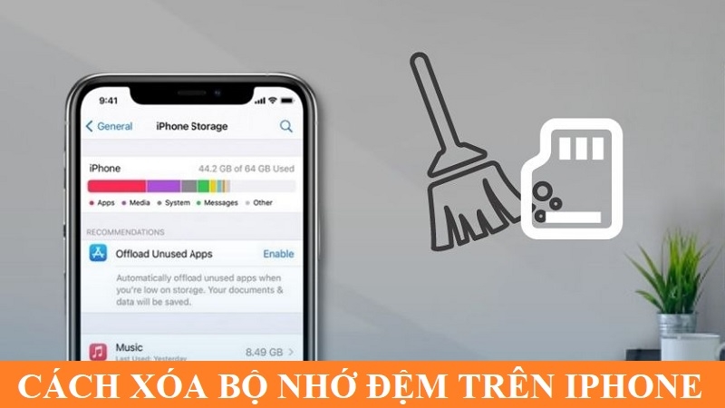 Cách xóa bộ nhớ đệm trên iPhone để điện thoại hoạt động mượt mà hơn