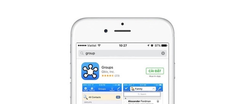 Cách xoá hàng loạt danh bạ trên iPhone bằng ứng dụng Group