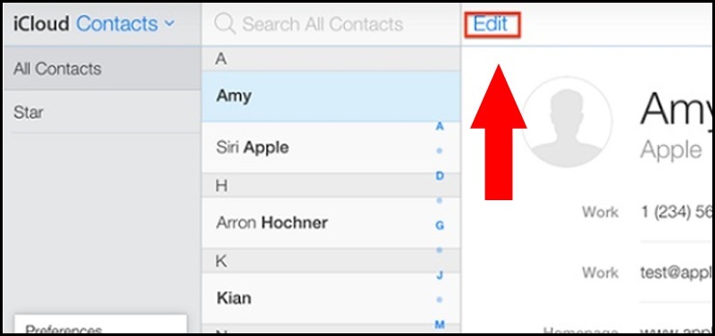 Nhấn vào Edit để xóa hoặc thay đổi