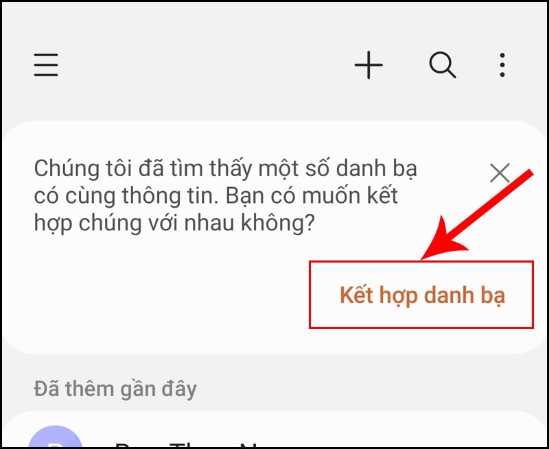 Cách hợp nhất danh bạ trùng lặp trên Android