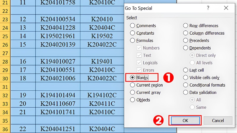 Dùng phím tắt Ctrl + G bước 2 Dùng phím tắt Ctrl + G bước 2