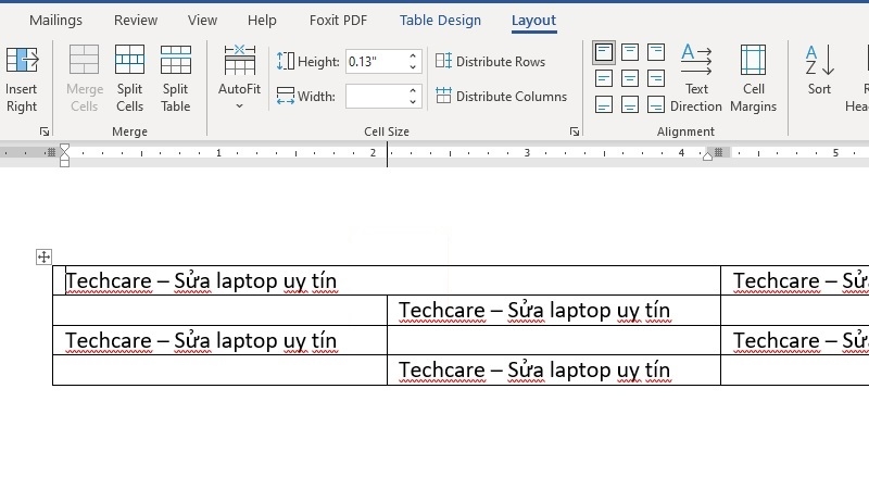 Cách xóa đường kẻ trong Word bằng công cụ Eraser