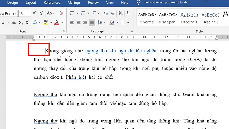 Xóa khoảng trắng trong word bằng phím Delete hoặc Backspace