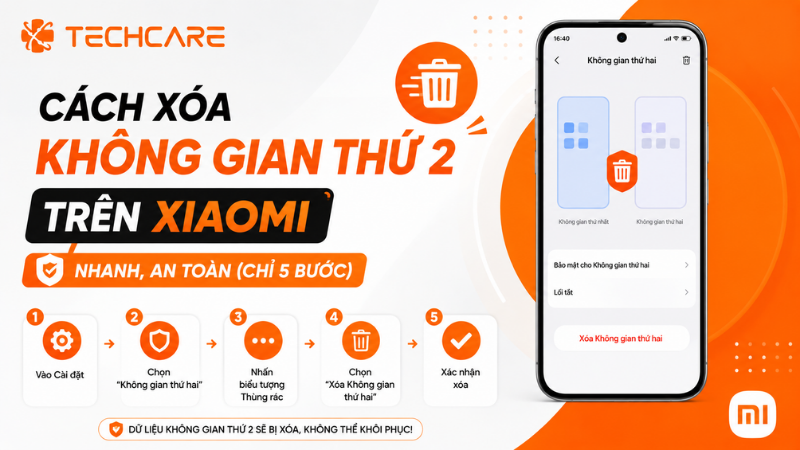 Cách Xóa Không Gian Thứ 2 Trên Xiaomi