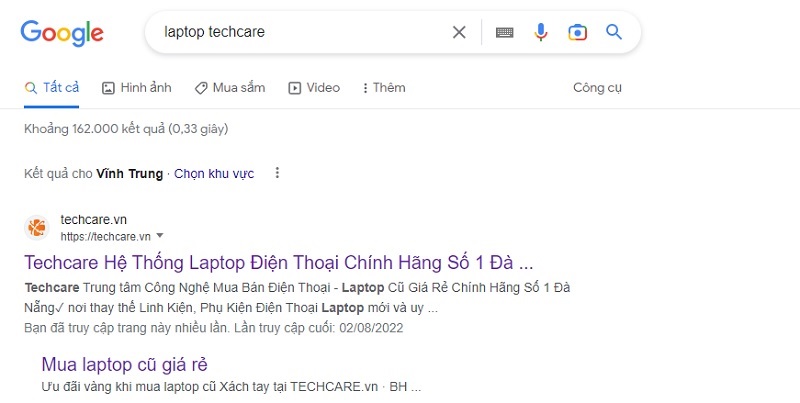 Google sẽ gợi ý đến bạn thông tin mà bạn đã tìm kiếm