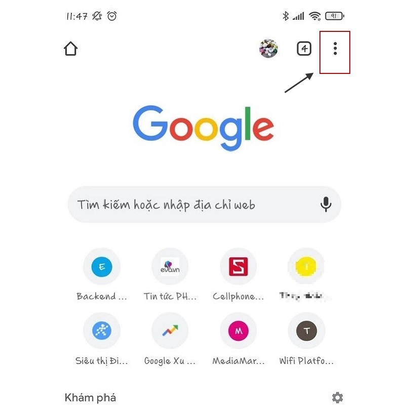 Cách xóa lịch sử tìm kiếm Google trên điện thoại Android