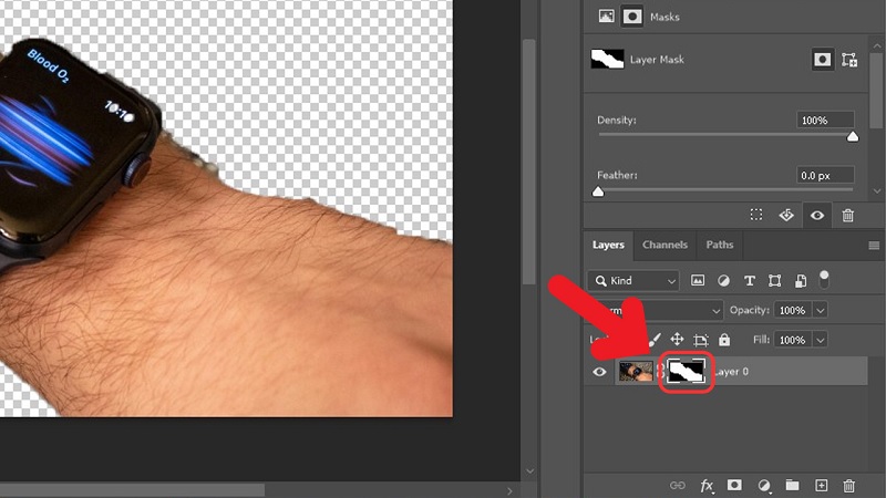 Xóa phông bằng Lasso Tool bước 5