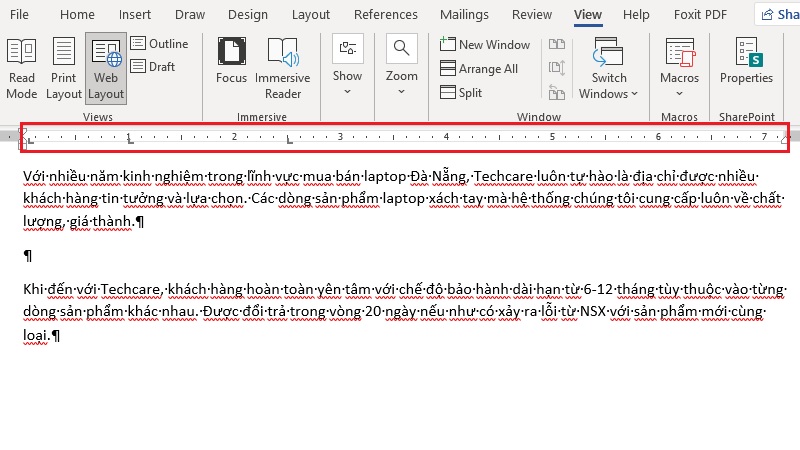 Kéo điểm dừng tab ra khỏi thước Ruler Kéo điểm dừng tab ra khỏi thước Ruler