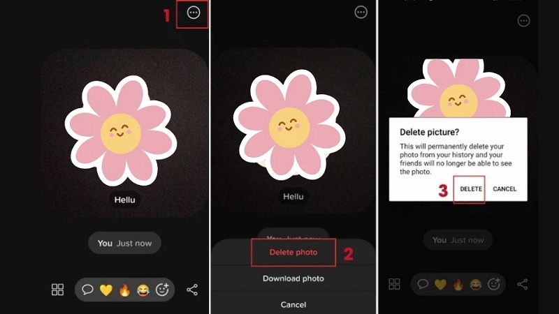 Xoá tin nhắn Locket trên điện thoại Android