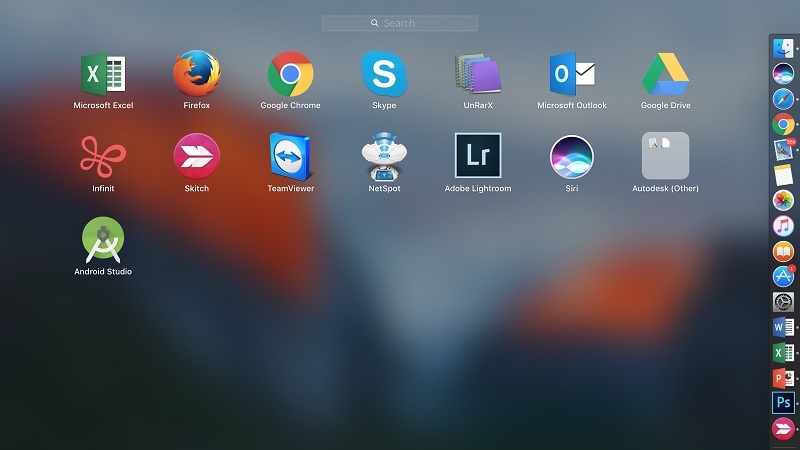 Mở Launchpad trên MacBook
