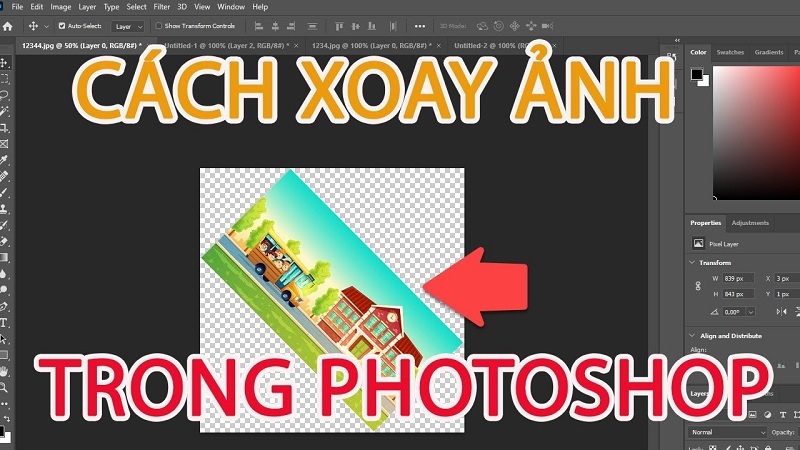 Cách xoay ảnh trong Photoshop cực nhanh mà ai cũng làm được