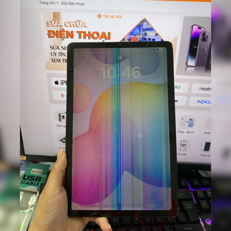 Cách xử lý màn hình iPad bị lỗi màu, loang màu