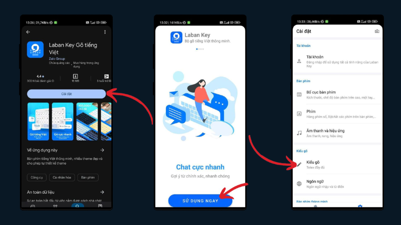 cài đặt Laban Key cho điện thoại xiaomi