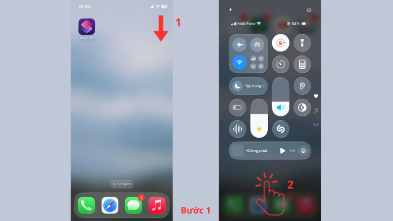 Cài đặt trước khi quay màn hình iPhone 12