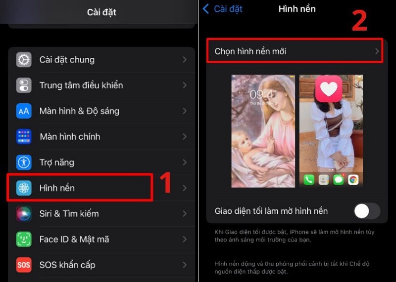 cách cài đặt hình nền điện thoại cho iPhone 15 Series