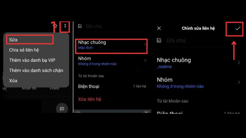 Cài Nhạc Chuông Riêng Cho Từng Người Trong Danh Bạ