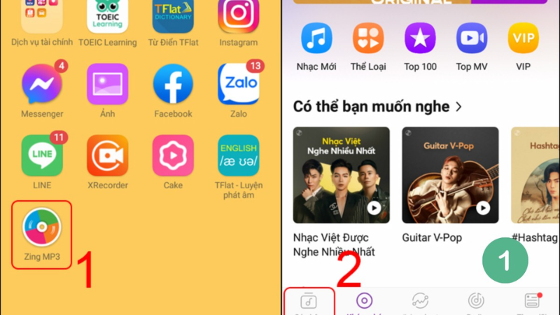Cài Nhạc Chuông Từ Ứng Dụng Nghe Nhạc