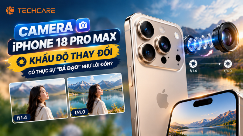 Camera iPhone 18 Pro Max: Lần Đầu Có Khẩu Độ Thay Đổi, Có Thực Sự Bá Đạo Như Lời Đồn?