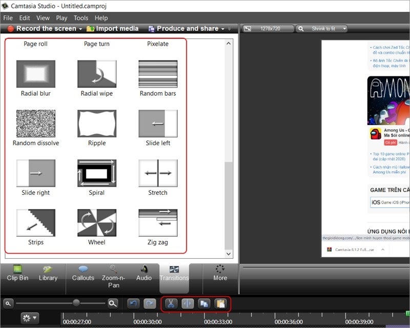 Chỉnh sửa các video với nhiều công cụ