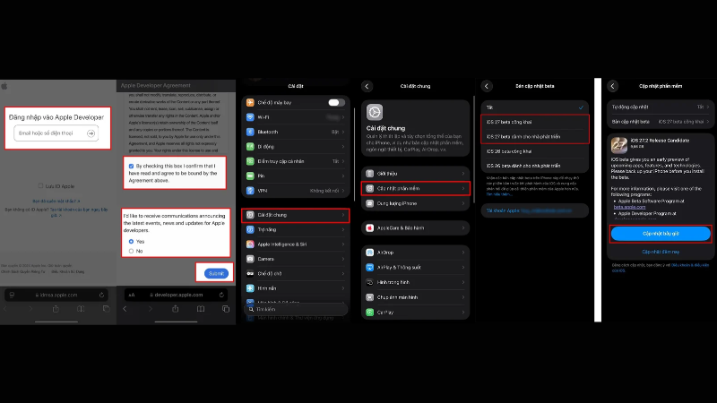 Cập Nhật iOS 27.2 Như Thế Nào
