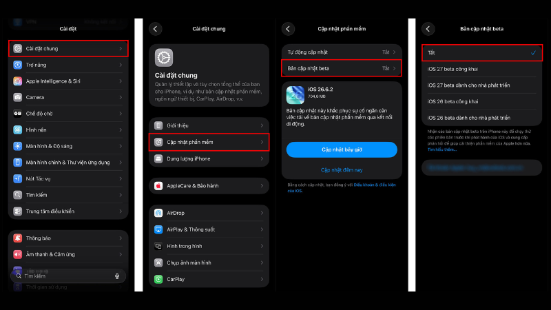 Cập Nhật iOS 27