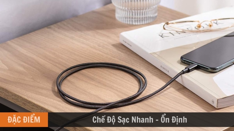 Dây Sạc Anker có chế độ sạc nhanh ổn định