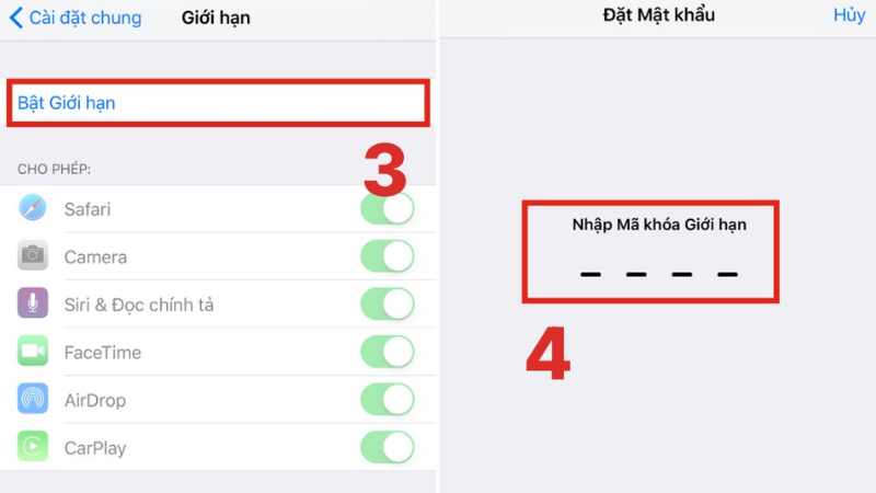 Chặn thay đổi tài khoản để ẩn icloud