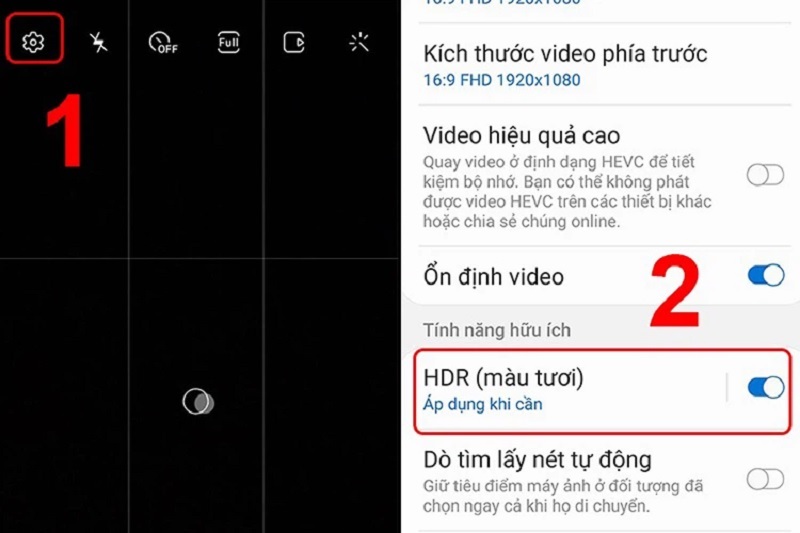 Cách bật tắt chế độ HDR trên Android