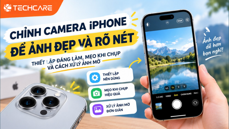 Chỉnh Camera iPhone Để Ảnh Đẹp Và Rõ Nét: Thiết Lập Đáng Làm, Mẹo Khi Chụp Và Cách Xử Lý Ảnh Mờ