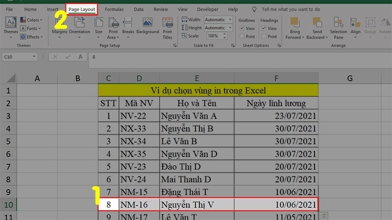 Cách bỏ chọn hoặc xóa vùng in đã tạo bước 2 Cách bỏ chọn hoặc xóa vùng in đã tạo bước 2
