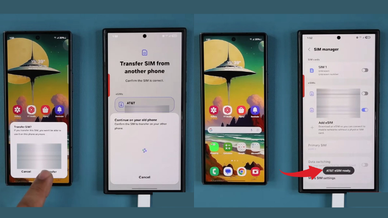 Chuyển eSIM từ Android sang Android dễ dàng