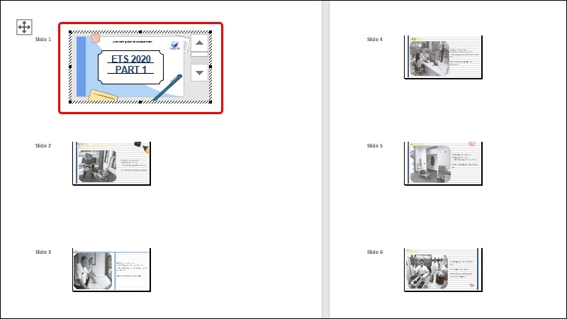 Nội dung PowerPoint đã hiển thị trong Word Nội dung PowerPoint đã hiển thị trong Word