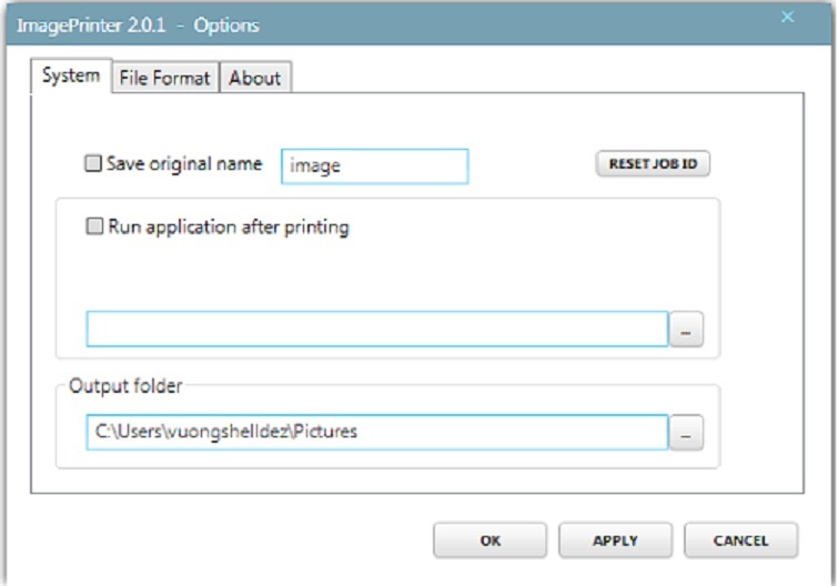 Phần mềm chuyển file PDF sang JPG - Virtual Image Printer Driver