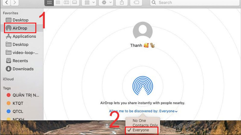 chuyển video từ iPhone sang MacBook bằng airdrop
