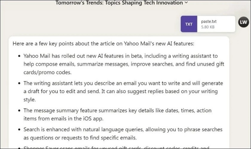 Tổng hợp và tóm tắt tài liệu trong file upload