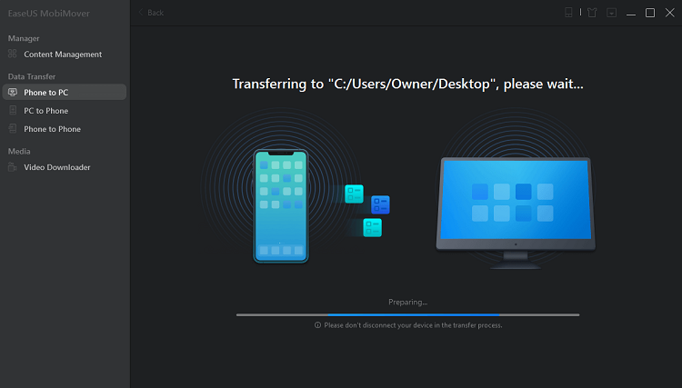 Cách sử dụng easeUS MobiMover copy file từ iphone vào pc