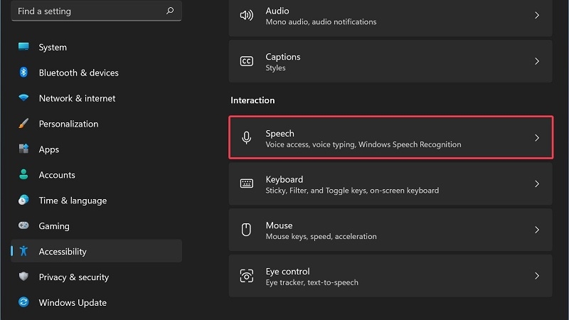 Cách bật Voice Access bước 2