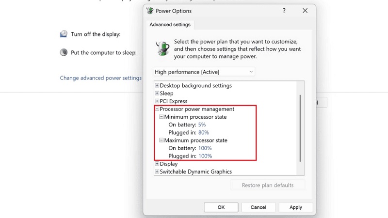 Tối ưu Power Plan trong Windows bước 7