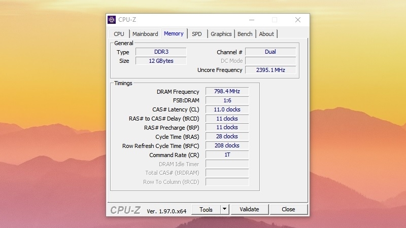 Xem thông tin CPU và RAM trên CPU-Z Xem thông tin CPU và RAM trên CPU-Z