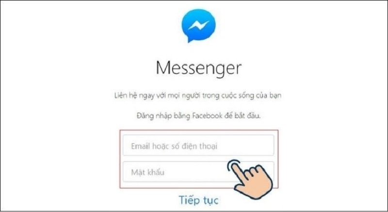 Đăng xuất tài khoản Messenger và đăng nhập lại