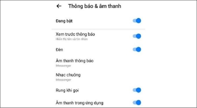 Cấp quyền thông báo cho ứng dụng