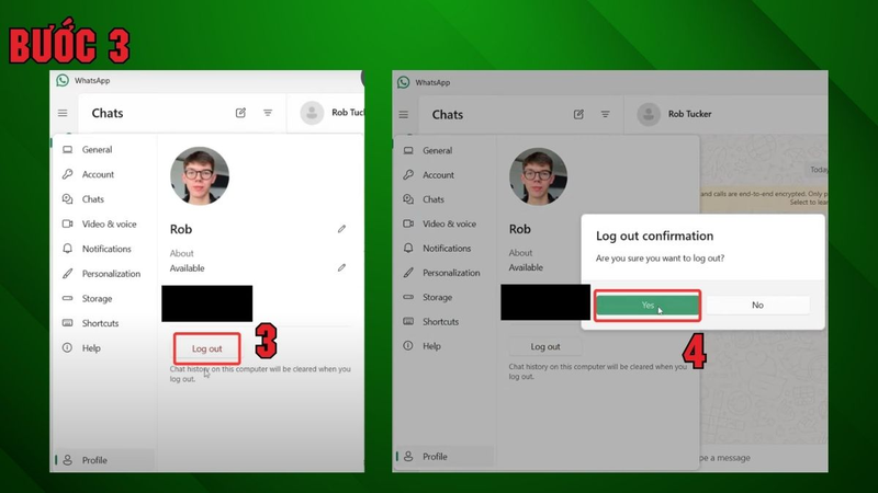 Đăng Xuất WhatsApp Trên Máy Tính dễ dàng