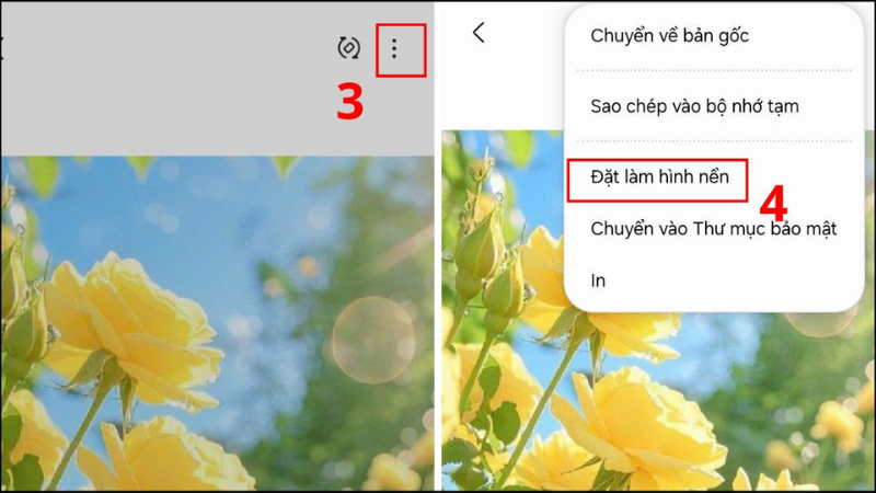 Đặt Ảnh Từ Bộ Sưu Tập Làm Hình Nền điện thoại Samsung