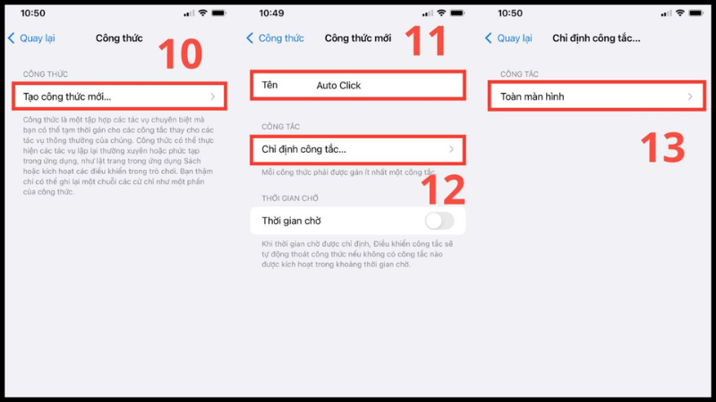 Đặt tên Auto Click