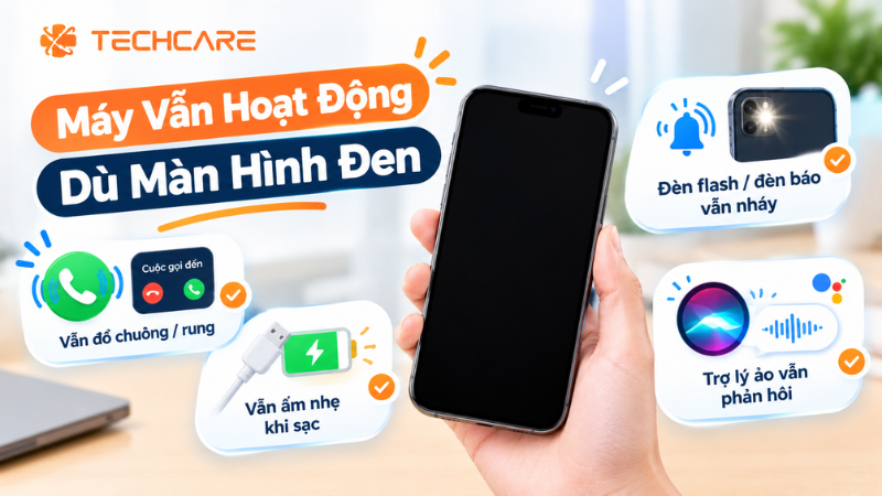 Dấu Hiệu Nhận Biết Máy Vẫn Hoạt Động Dù Màn Hình Đen