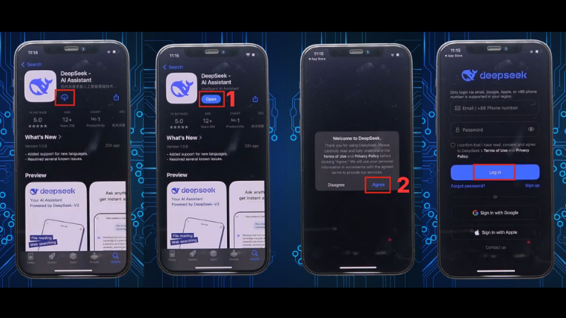 Deepseek trên iPhone