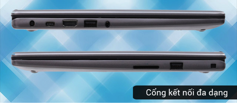 Trang bị đầy đủ cổng kết nối