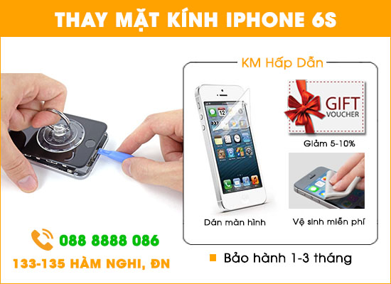 Địa chỉ thay mặt kính Iphone 6s tại Đà Nẵng