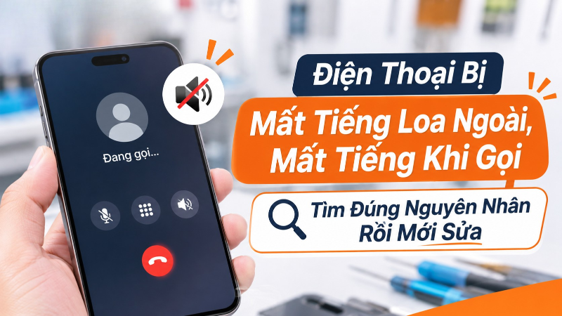 Điện Thoại Bị Mất Tiếng Loa Ngoài, Mất Tiếng Khi Gọi: Tìm Đúng Nguyên Nhân Rồi Mới Sửa