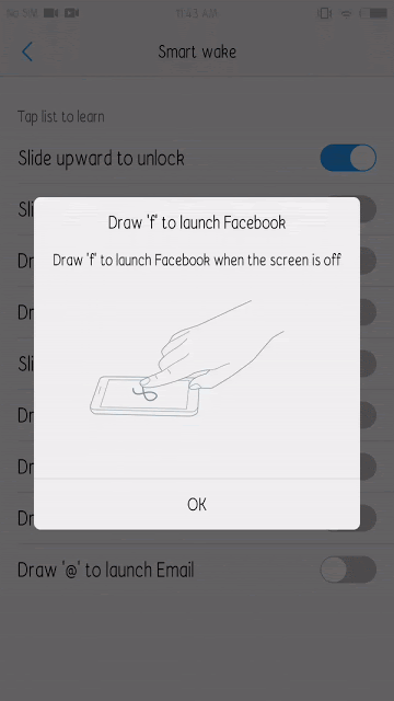 Vẽ f để đánh thức facebook